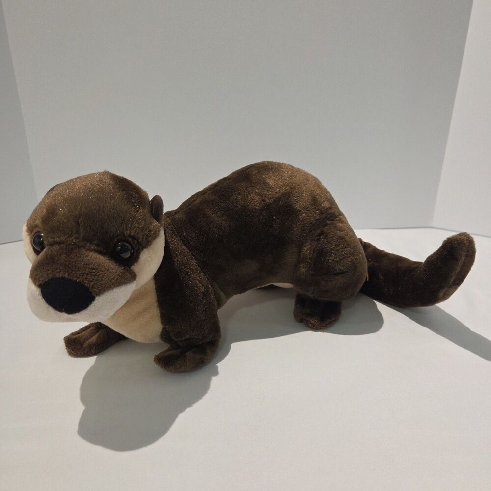 Wild Republic Sea Otter 16" Plush River Brown Fuzzy Soft
